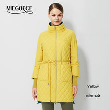 Load image into Gallery viewer, 2018 Women&#39;s Fashion Parkas coat Female Spring Jacket With Scarf Women&#39;s Coat Spring Autumn New Arrival Hot Sale MIEGOFCE