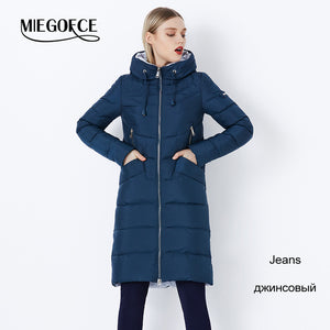 2018 MIEGOFCE New Winter Women's Jacket Coat Simple Women Parkas Warm Winter Women's Coat High-Quality Biological-Down Parkas